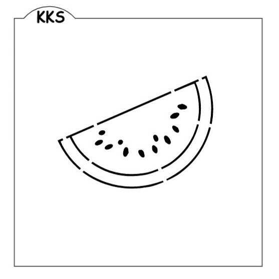 Paint Your Own Cookie Watermelon Slice Stencil, PYO,Reuable,Mylar