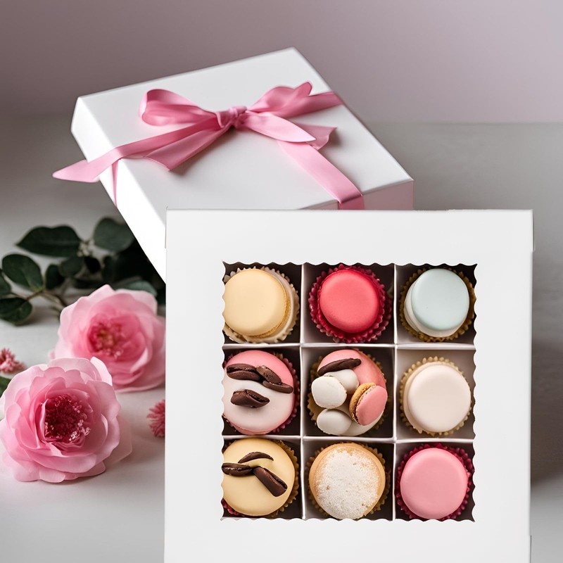 20Pcs 14x14x2.5 Bakery Boxes with Window Pie Boxes for Pastry Baking Cake, Cu... gallery