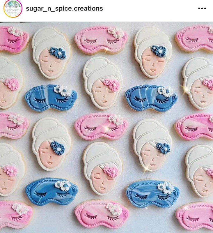 Mother's day cookie cutter and stamp set - spa facial bubble wine bathrobe slip gallery