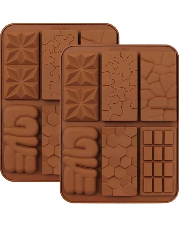 6 In 1 Silicone Wax Melts Non Stick Homemade Protein Energy Bar Mould Bar Mould