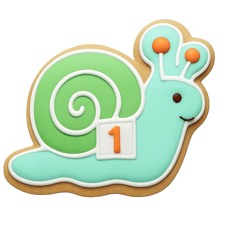 Racing Snail Cookie Cutter & Stamp - 4x3.1 Fun Kitchen Baking gallery