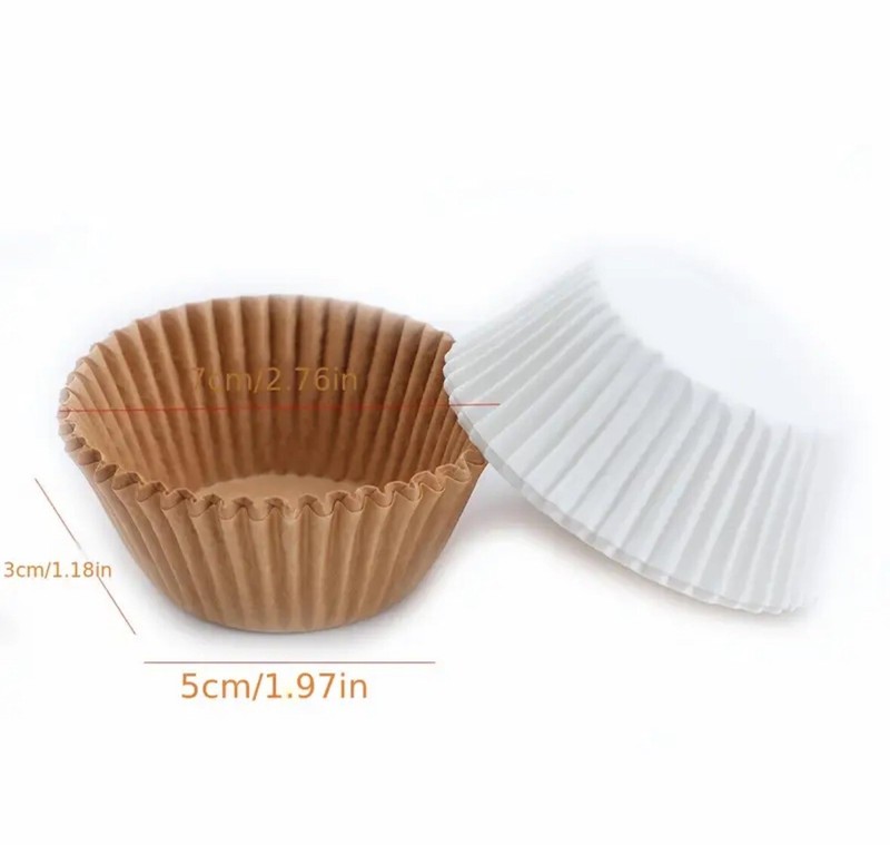 300pcs Paper Cupcake Liners 1.97 Inches Muffin Liners Multicolor Black White gallery