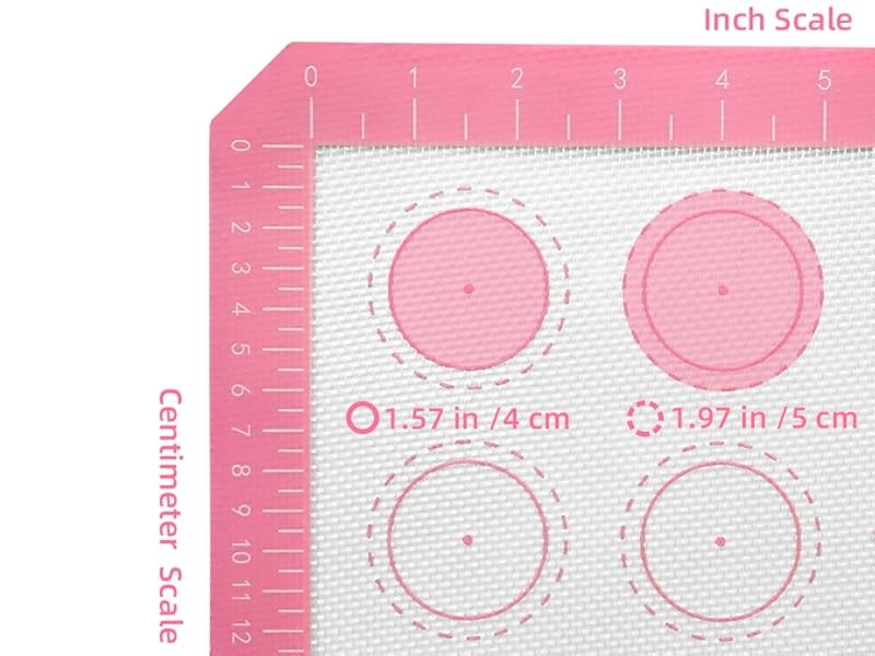 Macaron Silicone Baking Mats,22.44"Lx14.57"W,Pastry Mats Rolling gallery