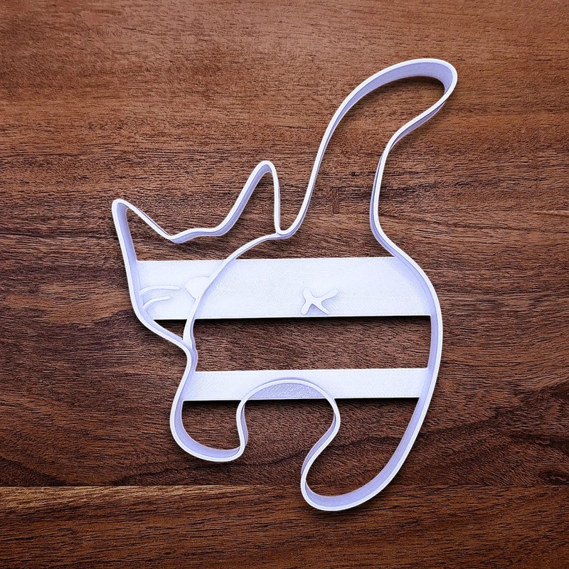 Cat Butt Cookie Cutter – Handmade Funny Kitty Rear Baking Fondant Craft Mold