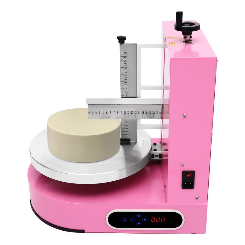 200W Cake Spreading Machine Electric Cake Decorating Machine 30-200RPM Pink gallery