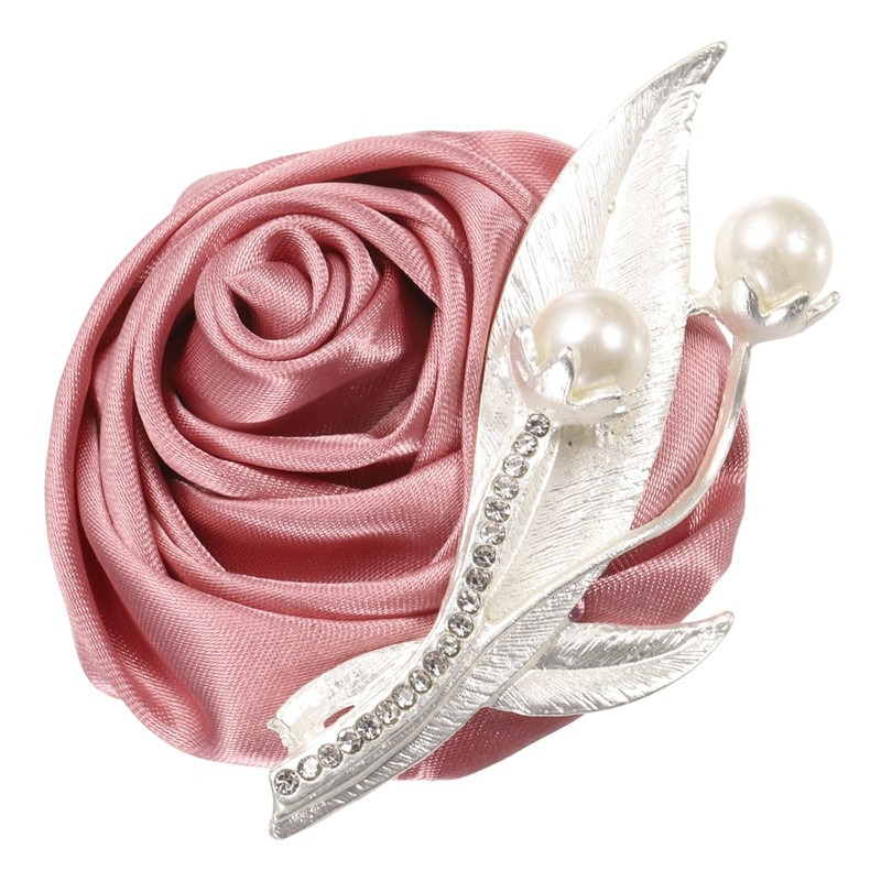 Boutonnieres for Men, Rose Gold Groom Corsage Artificial Flower