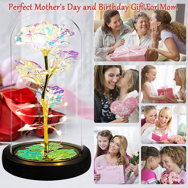Mother's Day Eternal Rose Flower LED Enchanted Galaxy Rose Girlfriend Gifts gallery