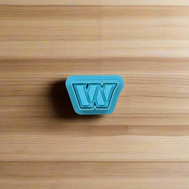 Washington Commanders W Cookie Cutter & Stamp for Cookies, Fondant, Polymer Clay