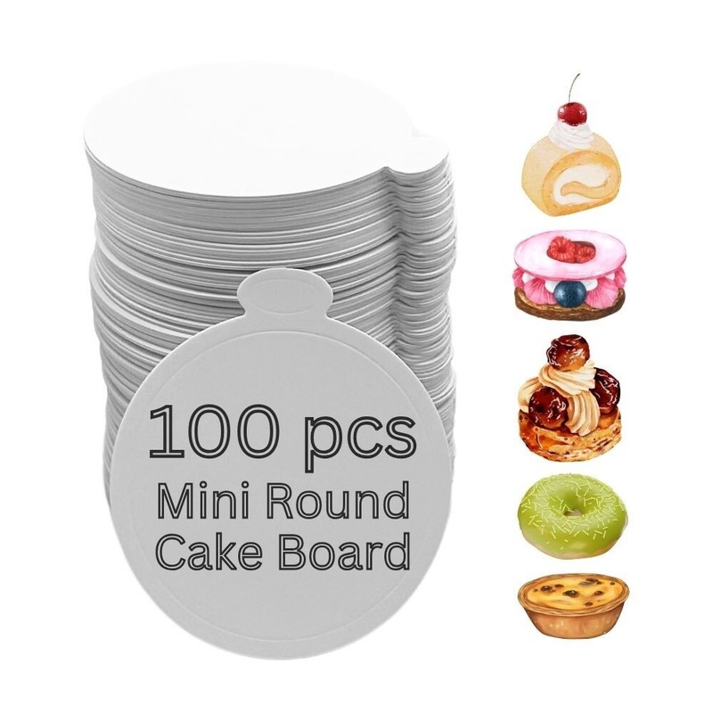 3.5″ Mini Round Cake Board (100 pcs)