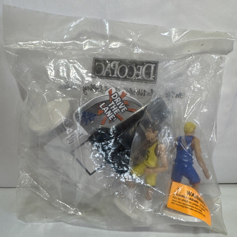 DecoPac Cake Topper Basketball All Net Team Players Game Hoop Decoset NEW!
