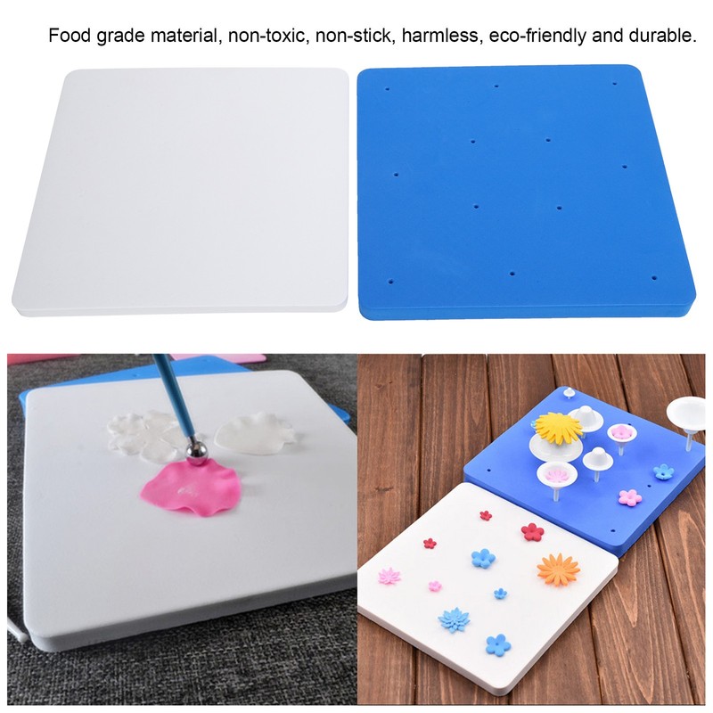 12 Hole Fondant Cake Shaping Mat Durable Flowers Drying Tool For Cake Decoration