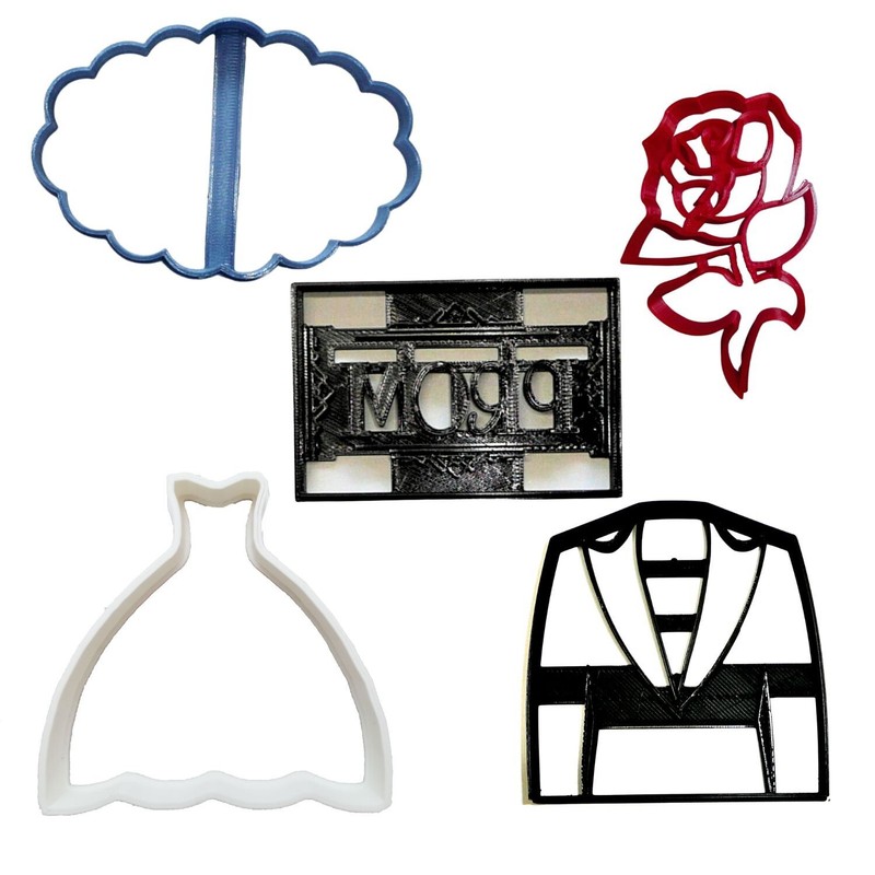 PROMPOSAL PROM DATE SET OF 5 COOKIE CUTTERS MADE IN USA PR1994