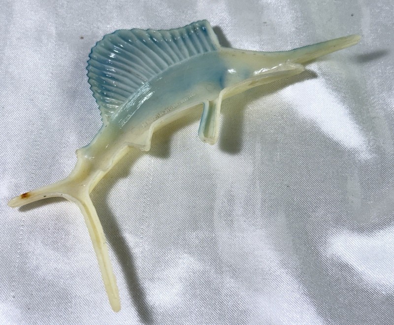 Vintage Made in Hong Kong Seahorse & Sailfish Cake Topper/Cupcake Pick gallery
