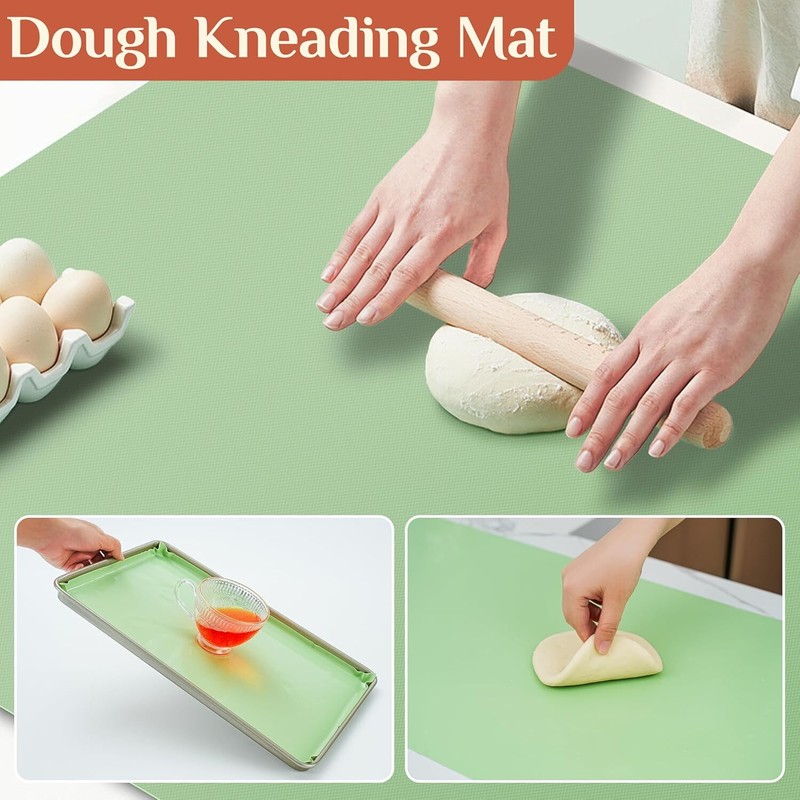 Non-Stick Silicone Mat 12"x6ft – Cuttable Liner for Oven, Air Fryer gallery