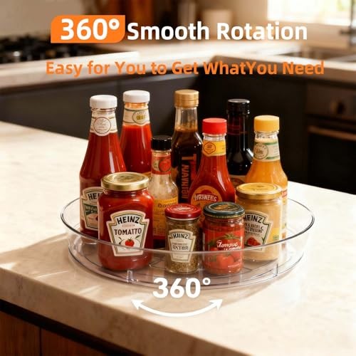 Lazy Susan 10" Turntable for Spice Organization - 2 Pack gallery