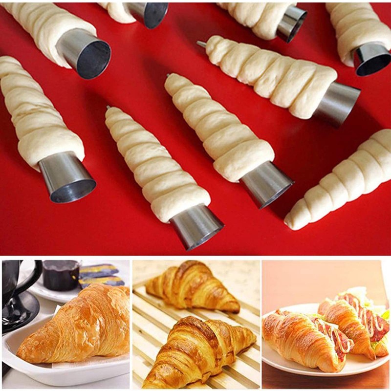 Cream Horn Molds 20Pcs Large Conical Stainless Steel 5 Inch gallery