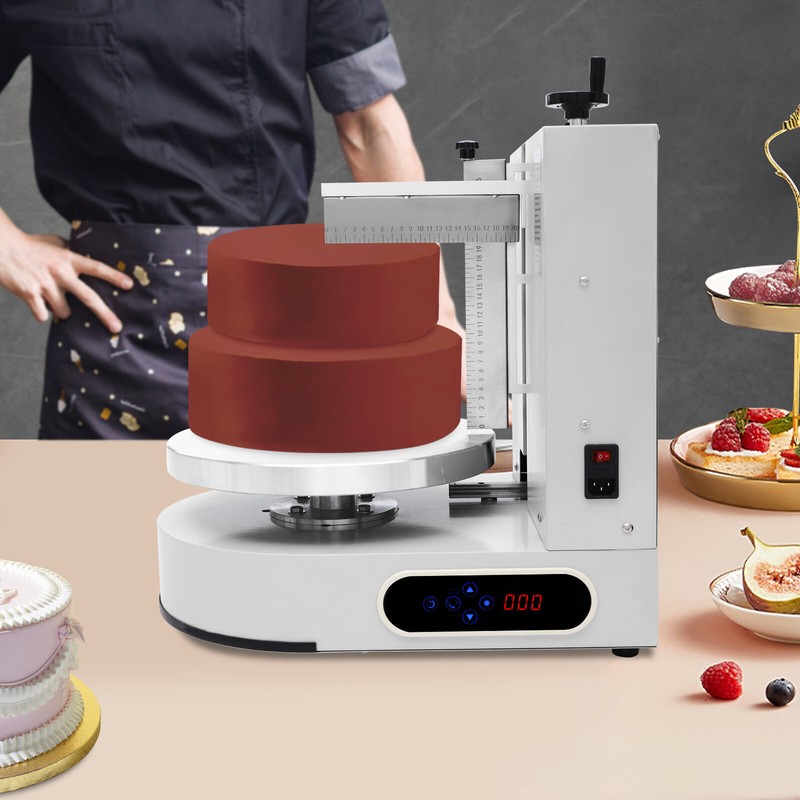 Cake Decorating Machine Cake Frosting Spreading for 4"-12" in Cake Coating White gallery