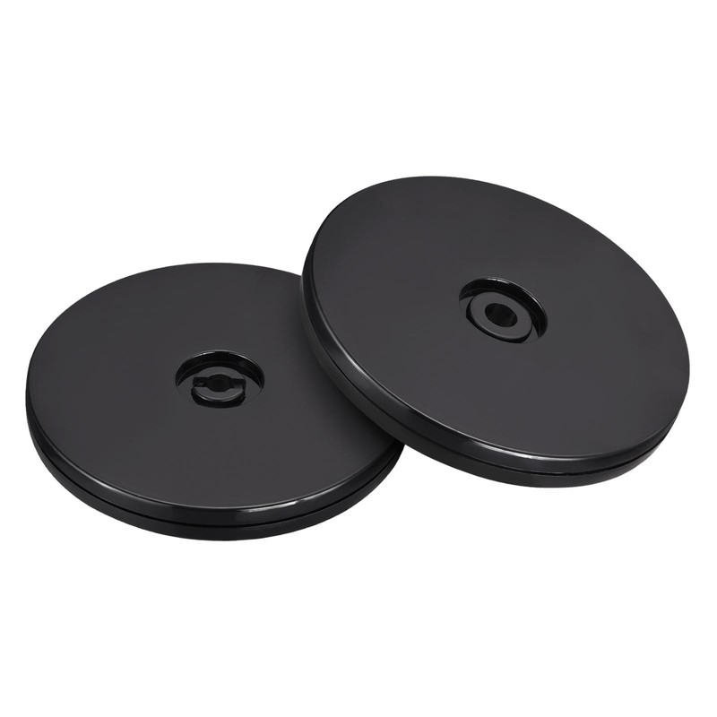4inch Rotating Swivel Stand with Steel Ball Lazy Susan Base Turntable Black 2Pcs