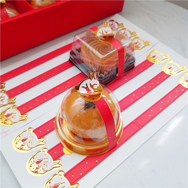 Three-dimensional Rabbit Paper Card Mid-autumn Festival Egg Yolk Crisp Stickers gallery