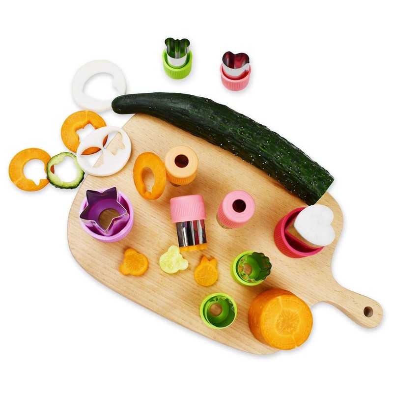 11Pack Stainless Steel Vegetable Cutter Shapes Set Mini Cookie Fruit Cutters gallery