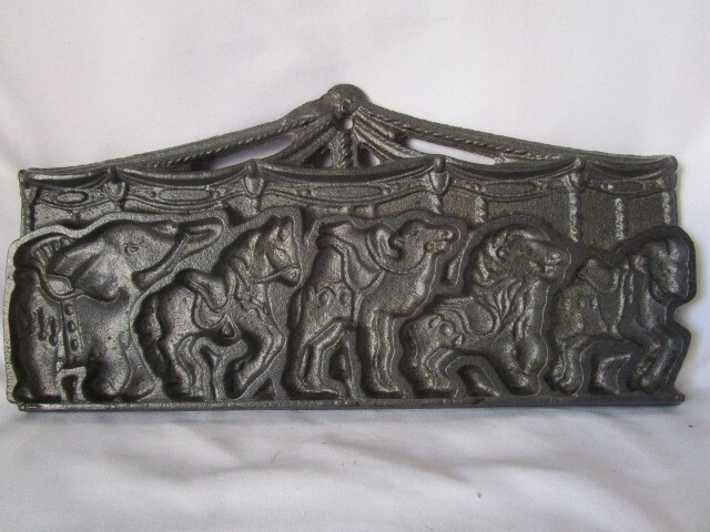 John Wright - Cast Iron - Carousel Circus Animals - Double Sided - Cookie Mold gallery