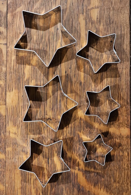 Vtg Set Of 6 Ateco Star Cookie Cake Biscuit Cutters Independence Day Holiday gallery