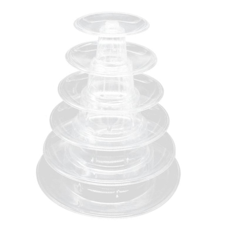 Macaron Tower Stand Platter Round Food Serving Stands Macaron Display Rack Cake gallery