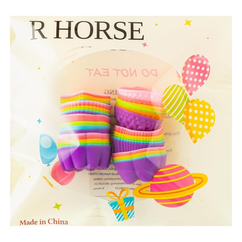 42Pcs Mini Size Silicone Molds, 2 x 0.8 inch Cupcake Multi Flower Shapes Baki... gallery