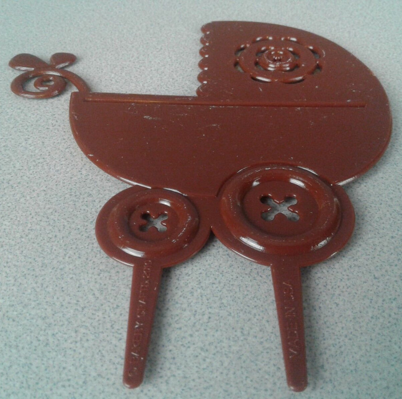 Bakery Craft Item ICX-807C Brown Baby Buggy Cake Kit - New. (55.1) gallery