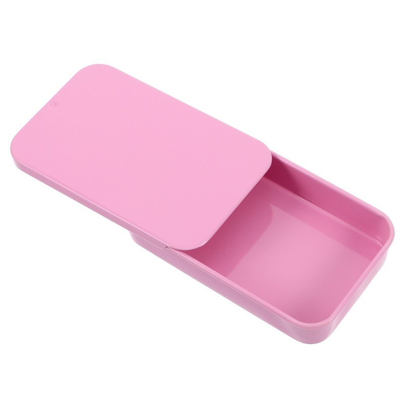 Metal Keepsake Tin Candy Box Rectangular Boxes with Lids Retro Style Canister gallery