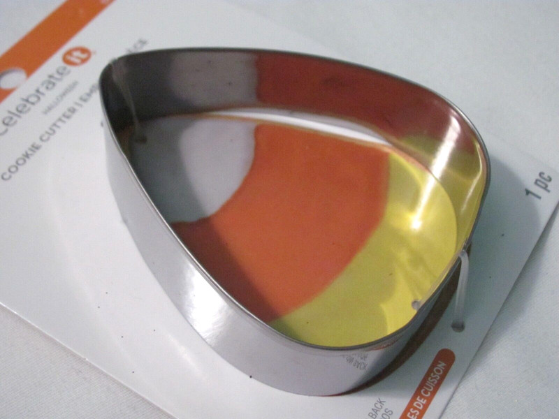 NEW CANDY CORN SHAPED METAL COOKIE CUTTER gallery