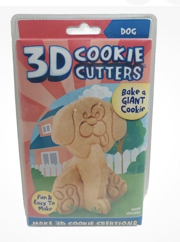 3D Cookie Cutters Dog Bake A Giant Cookie Recipe Included