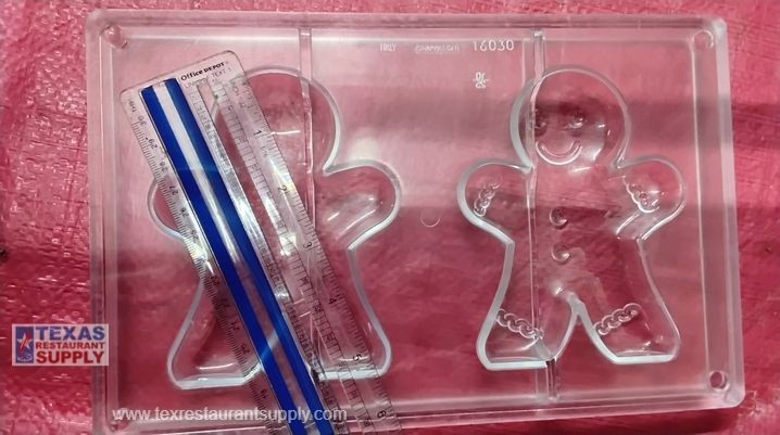 LOT OF 4 CABRELLON 16030 GINGERBREAD MAN CHOCOLATE MOLD, 2 CAVITIES gallery