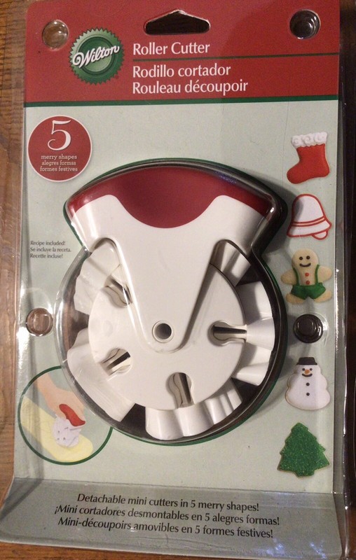 Wilton Roller Cookie Cutter Set 5 Small Merry Shapes Christmas New