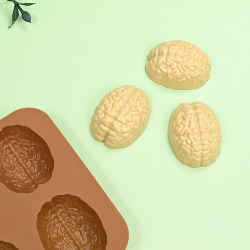 2Pcs Brains Silicone Molds Baking Tool for Making Cake, Chocolate, Candy gallery