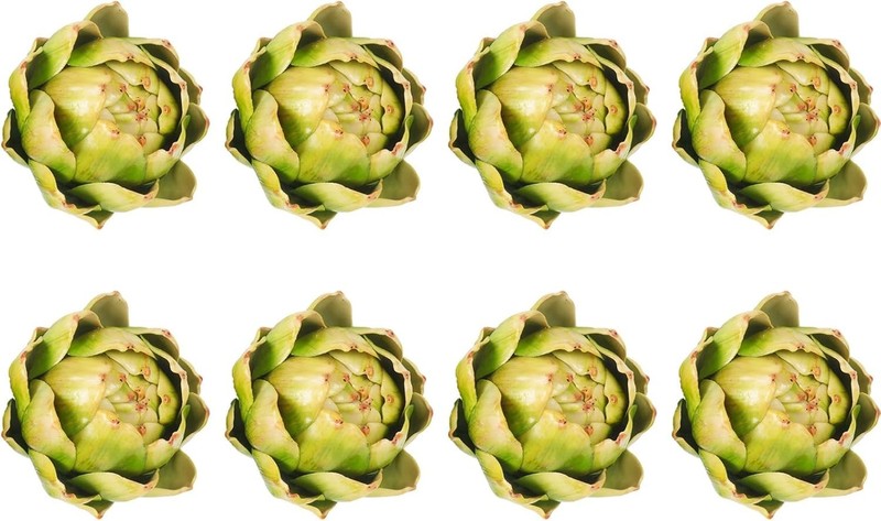 8Pcs Lar Faux Artichokes for Decorat,Fake Fruit Vetable for Bowl