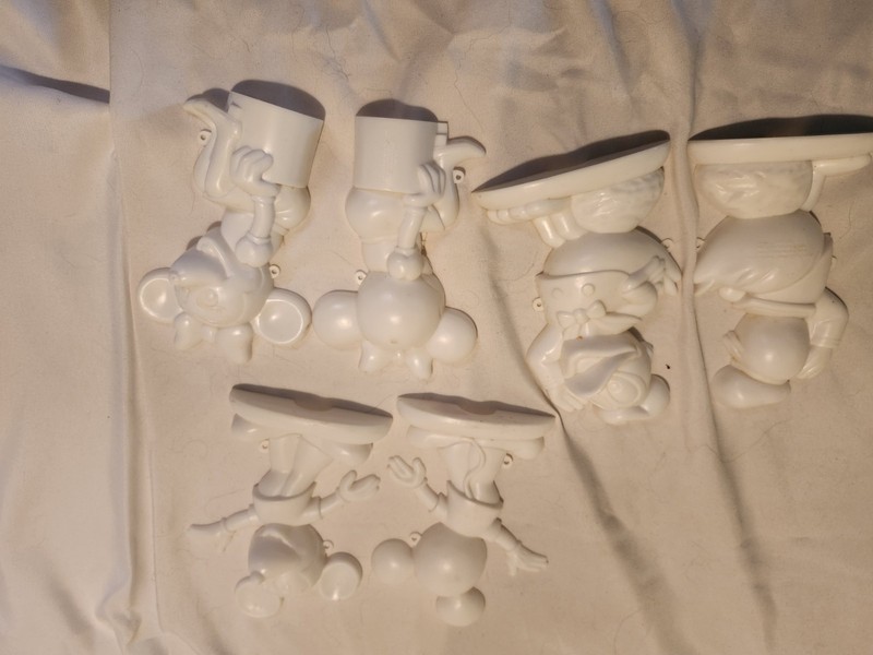 Wilton Disney Character Sugar Molds Set of six molds Mickey Mouse 1972 Vintage gallery