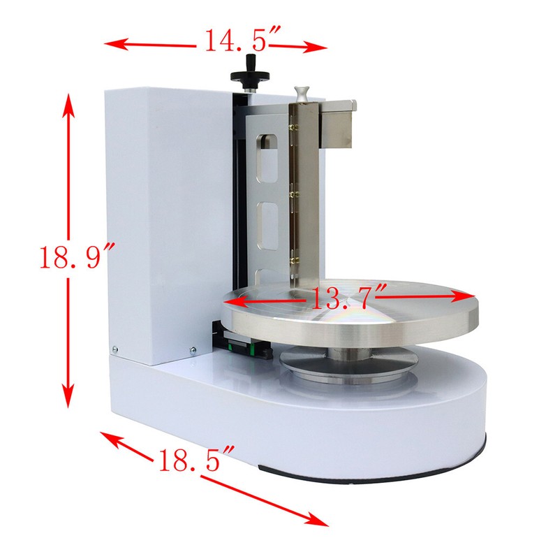 4-12in 110V 200W Cake Cream Spreading Coating Smearing Machine Cake Spreader gallery