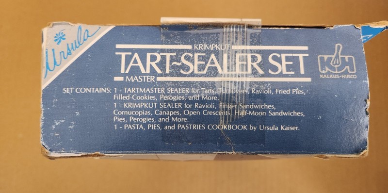 Vintage Ursula Kalkus-Hirco Tart Master And Krimpkut Sealer Set With Cookbook gallery
