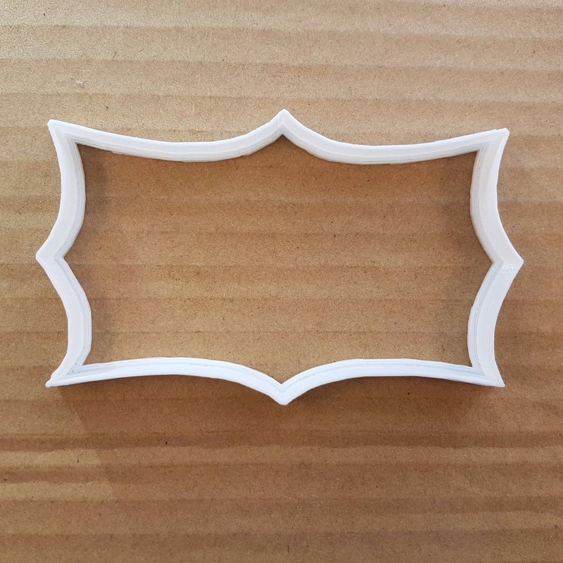 Plaque Mirror Frame Tablet Shape Cookie Cutter Dough Biscuit Pastry Stencil gallery