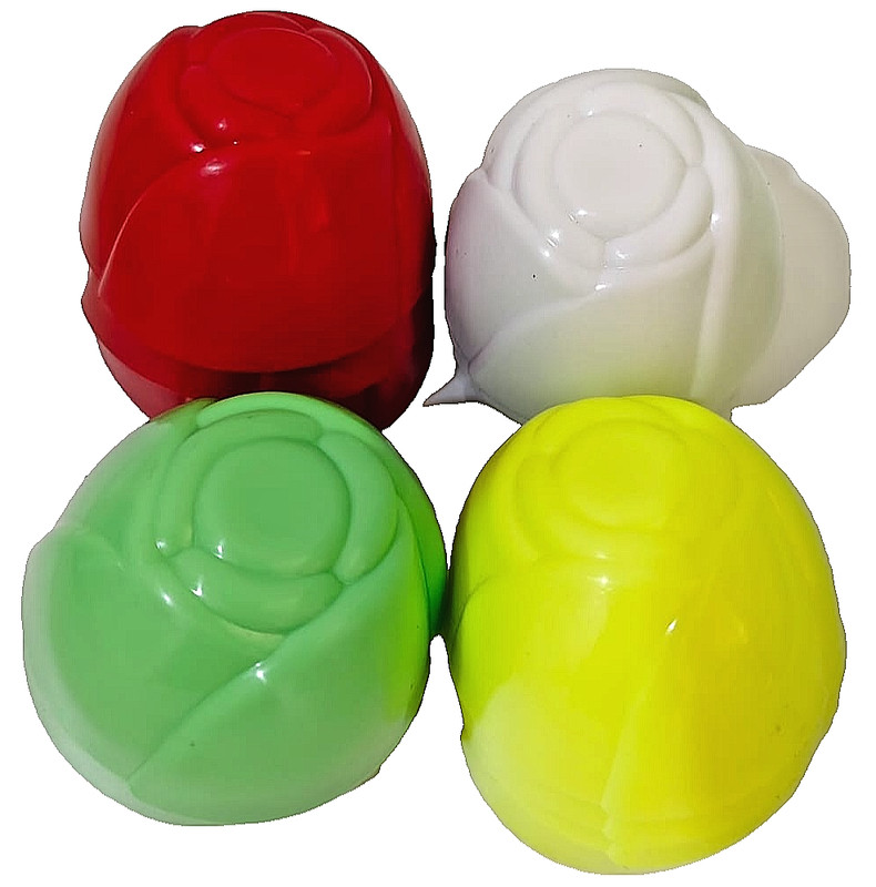 16 Pcs Colorful Vibrant Rose Flower Molds Reusable Jelly Pudding Cup gallery