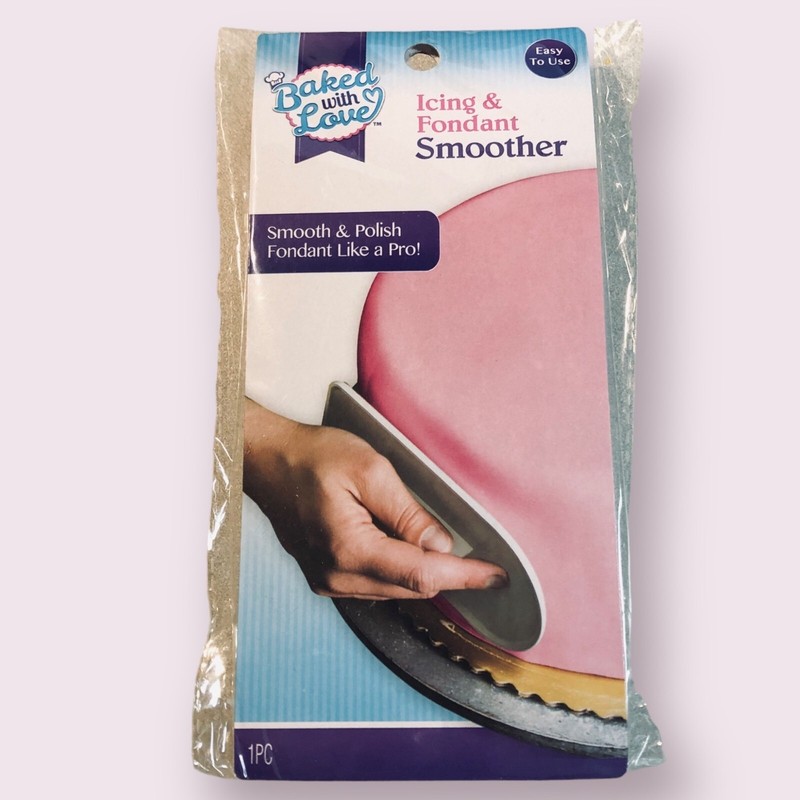 Baked With Love Icing & Fondant Smoother – White New