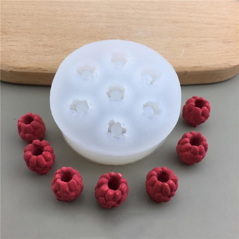 3d Blueberry Raspberry Candle Mold Fruit Fondant Silicone Diy Baking Tool gallery