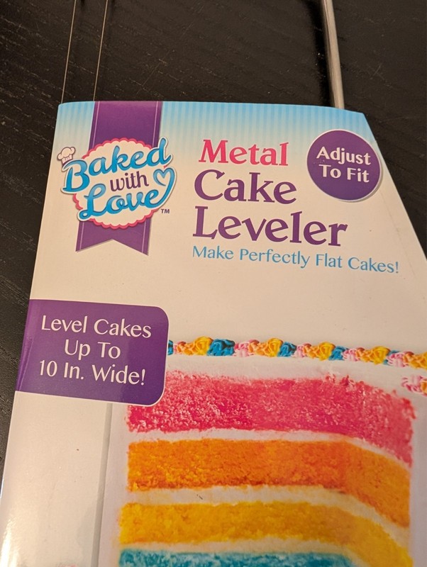 Baked with Love Metal Cake Leveler - Up to 10" wide NEW gallery