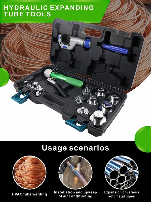 Utziko Hvac Hydraulic Swaging Tool Kit For Copper Tubing Expanding 3/8 Inch To gallery