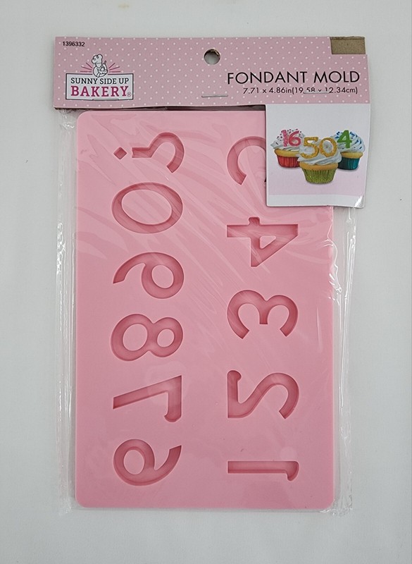 Numbers Fondant Candy Silicone Mold Cake Decorating Classic Style Font 1-3/8″