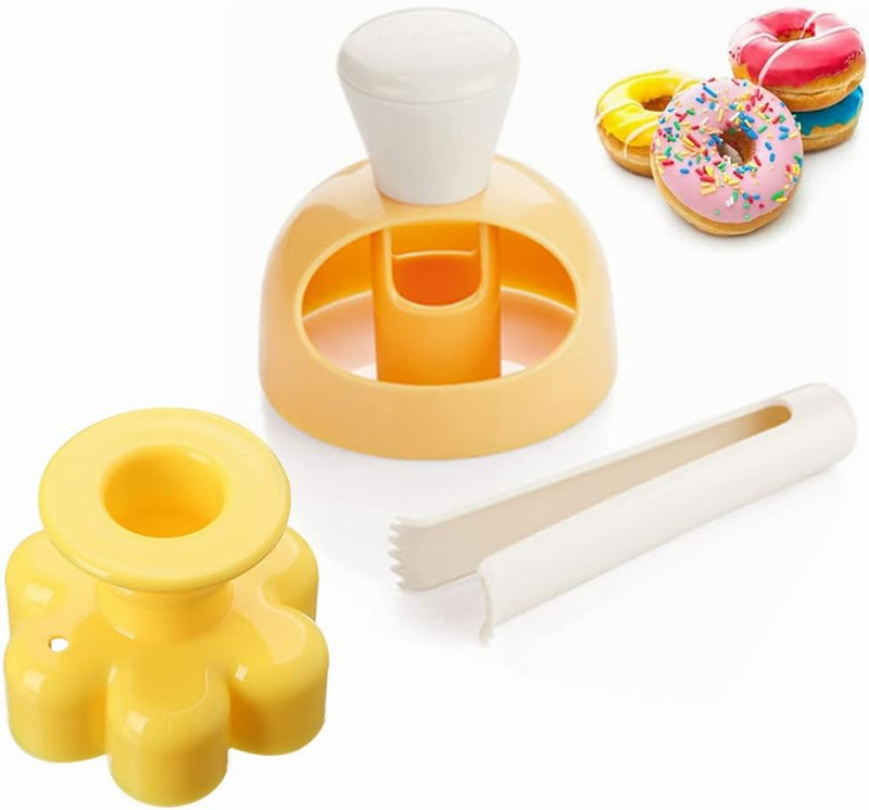 Donut Cutters Set Maker 3 Inch Doughnut Cutter Mold, Plastic round Cookie