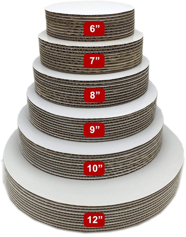 White Cake Boards 10-Pack 6-inch Round Coated Greaseproof Cardboard Circles gallery