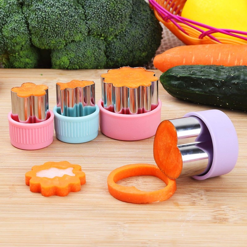 Vegetable Cutter Shapes Set, 24pcs, Mini Cookie Cutters Set Fruit Cookie Past... gallery
