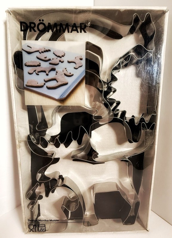 IKEA DROMMAR Stainless Steel Cookie Cutter Set Of Six